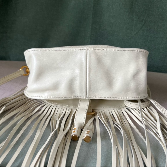 PERFECT FOR RODEO 🤠 Chloe Ivory Leather Fringe Mini Marcie Bag - Special Edition - Picture 6 of 16